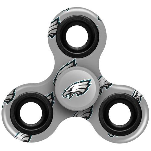 NFL Philadelphia Eagles Logo 3 Way Fidget Spinner 3G10 - Click Image to Close